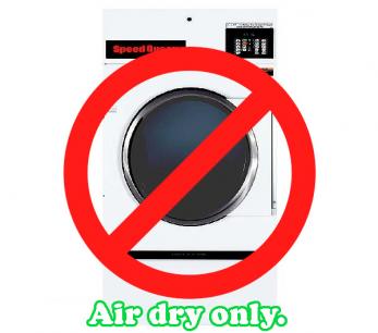 Air Dry Only